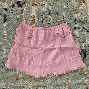 Pink Mini Skirt